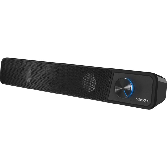 Mikado MD-69S Siyah 3WX2 LED Işıklı Multimedia Soundbar Speaker - Görsel 1