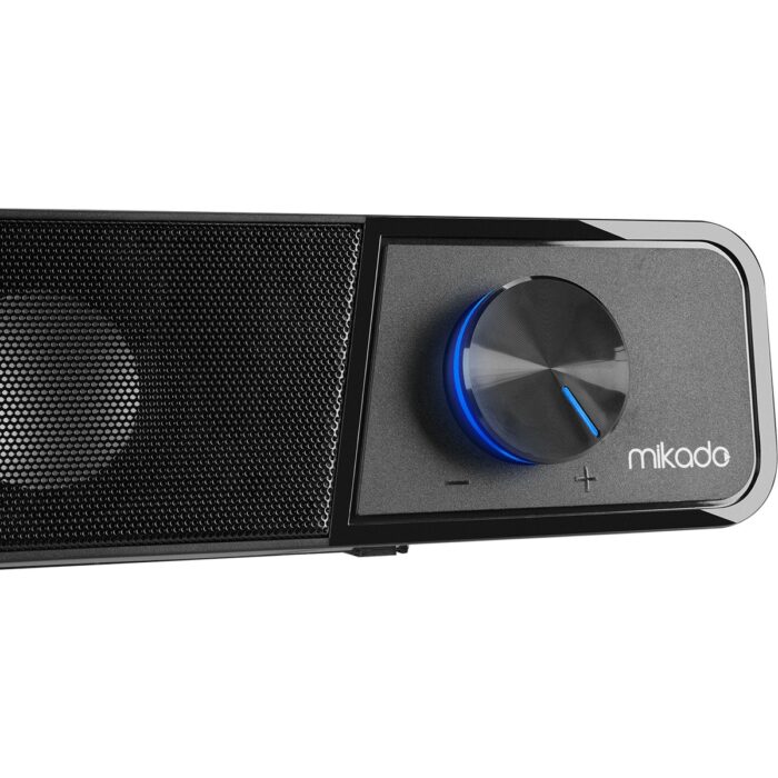 Mikado MD-69S Siyah 3WX2 LED Işıklı Multimedia Soundbar Speaker - Görsel 4