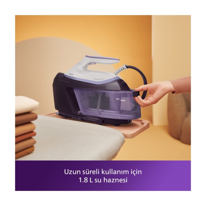 Philips PSG6024/30 6000 Serisi Perfectcare Buhar Kazanlı Ütü, Güçlü Buhar, 1,8 L Çıkarılabilir Su Haznesi, Sıfır Yanık Riski, - Görsel 3