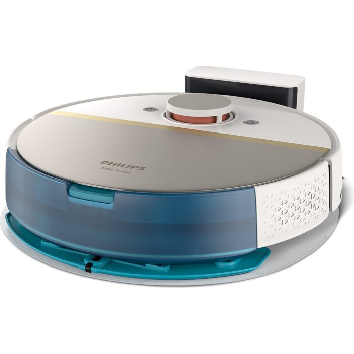 Philips XU7000/02 7000 Serisi HomeRun Aqua Islak Kuru Robot Süpürge, Sarj İstasyonlu, İpek Beyaz ve Altın Sarısı, - Görsel 1