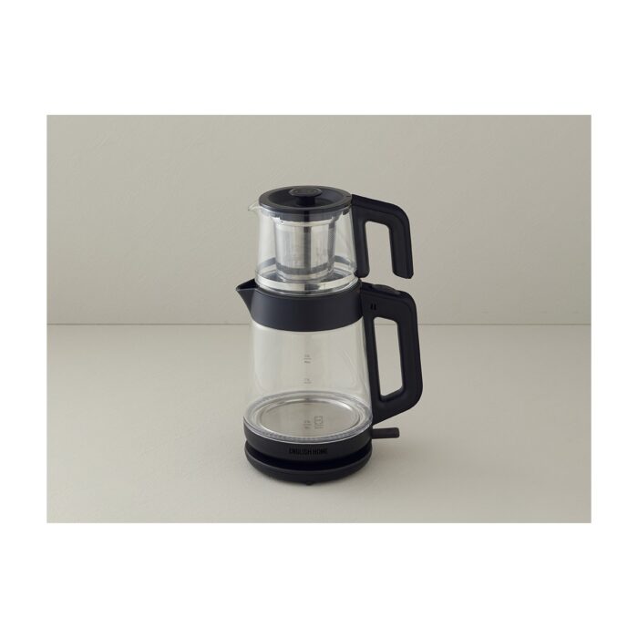 English Home CMK 6001 Cam Çay Makinesi ve Kettle Siyah - Görsel 2