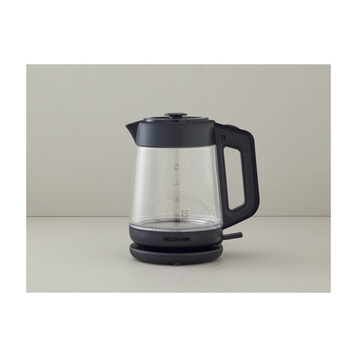 English Home CMK 6001 Cam Çay Makinesi ve Kettle Siyah - Görsel 3