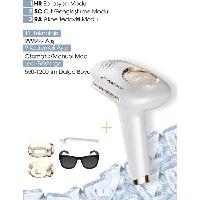 Pirantech  Bhrl-08 Buz Lazer Epilasyon 999.999 Atım- Cilt Gençleştirici - Lazer Epilasyon Aleti - Görsel 4