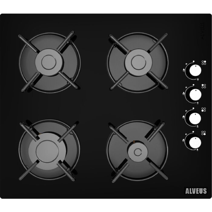 Alveus New 627 Siyah Cam 3'lü Ankastre Set [BİNDESİT-GLS640-MFA627] - Görsel 3