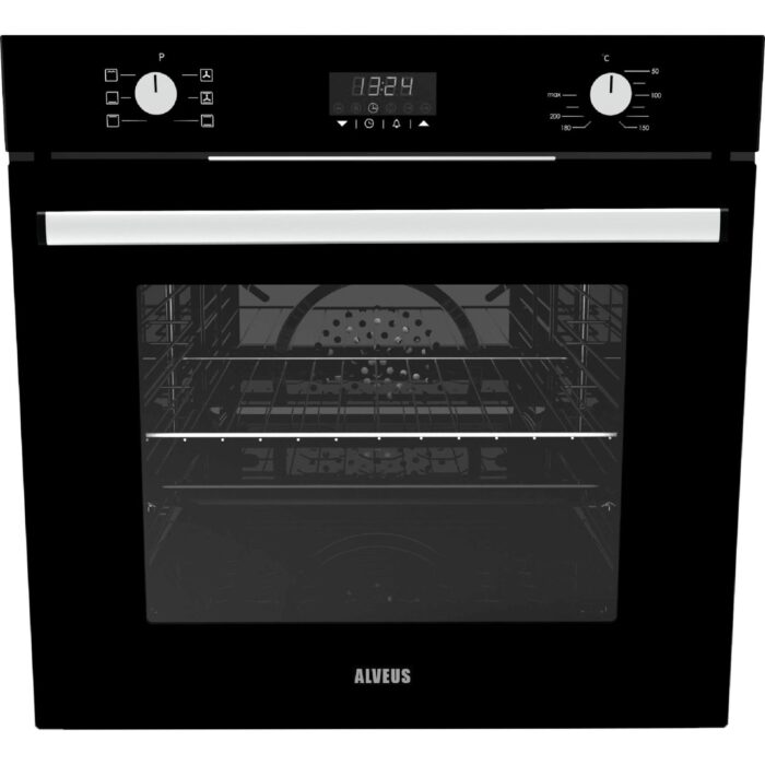 Alveus New 627 Siyah Cam 3'lü Ankastre Set [BİNDESİT-GLS640-MFA627] - Görsel 4