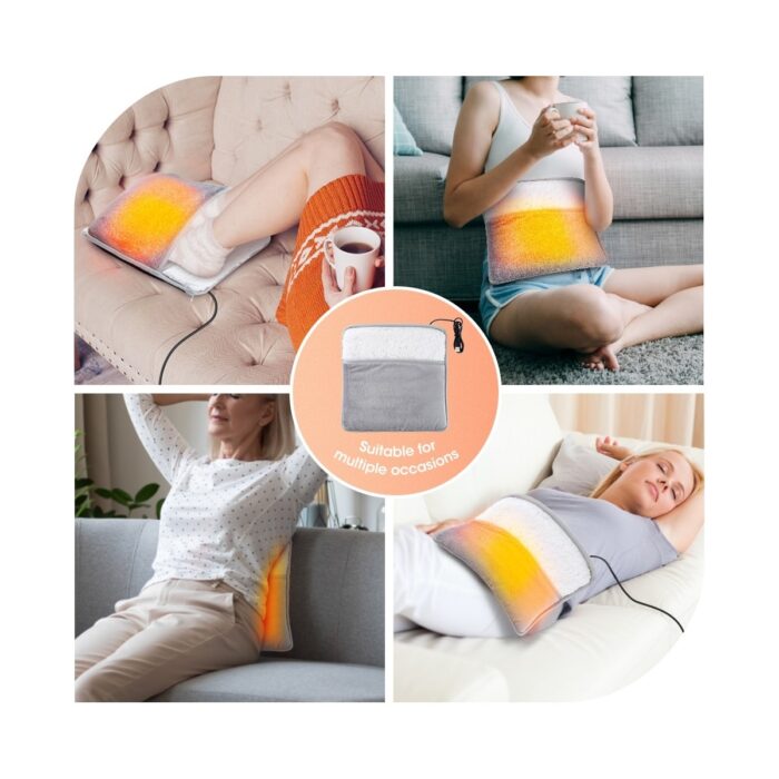 Louis1 Kış USB Şarj Elektrikli Ayak Isıtma Pedi Yumuşak Peluş Yıkanabilir Ayak Isıtıcı Isıtıcı Uyku Geliştirmek Ev Ayak Isıtma Mat (Yurt Dışından) - Görsel 4