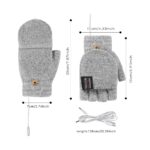 Xavier USB Şarj Edilebilir Isıtmalı Eldiven El Isıtıcıları Eldivenler Isıtıcı Yeniden Kullanılabilir Kış Sıcak Isıtma Dizüstü Kadın Erkek Için (Yurt Dışından) - Görsel 3