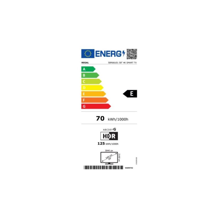 Regal 58R66U01 58" 147 Ekran Dahili Uydu Alıcılı 4K Ultra HD Smart DLED TV - Görsel 5