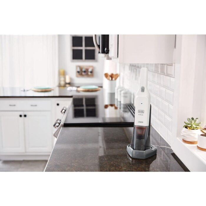 Black & Decker HLVC315B11-QW Slim Şarjlı El Süpürgesi (12 V, 1,5 Ah, Şarj Istasyonu, Aralık Başlığı ve Döşeme Başlığı - Görsel 4