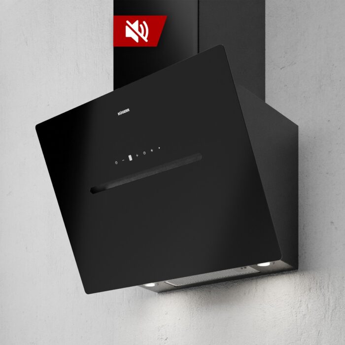 Kügerr D8 90 cm Siyah Sessiz Davlumbaz - Görsel 1