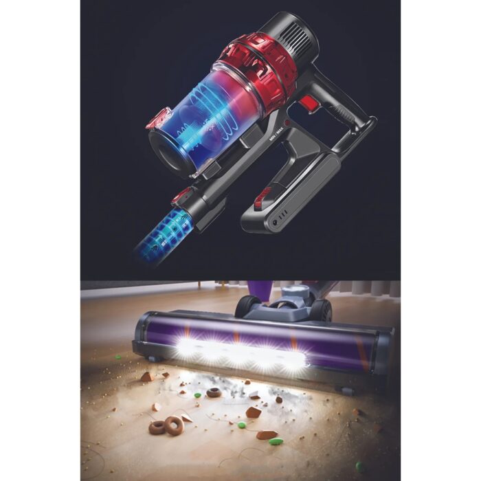 Kiwi KVC-4040 Kablosuz Dikey Süpürge - Güçlü Emiş, Siklon Teknolojisi, 2'si 1 Arada (El Tipi ve Dikey Kullanım), 0.8L Toz Haznesi - Görsel 3