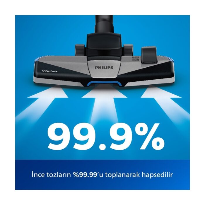 Philips 7000 Serisi PowerPro Max Torbasız Elektrikli Süpürge, 750W, PowerCyclone 8, Alerji Kilit Sistemi, TriActive+ Başlık, FC9749/07  - Görsel 5