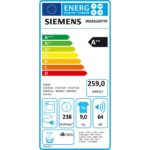 Siemens WQ41G20TTR IQ300 9 kg Silver Isı Pompalı Kurutma Makinesi - Görsel 4