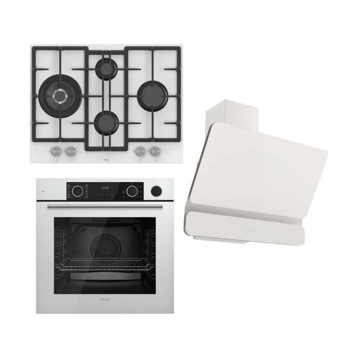 110000649837924.jpg Ferre Steamart&fryart Serisi Buharlı Pişirme Beyaz Set (ED076 + XE64CB +D081 ) - Görsel 1