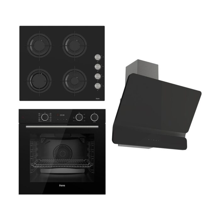 110000649840255.jpg Ferre Steamart&fryart Serisi Buharlı Pişirme Siyah Set (CS205 + XE64CS +D080 ) - Görsel 1