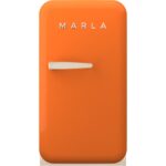 Elektromarla Retro Minibar Mini Buzdolabı Turuncu