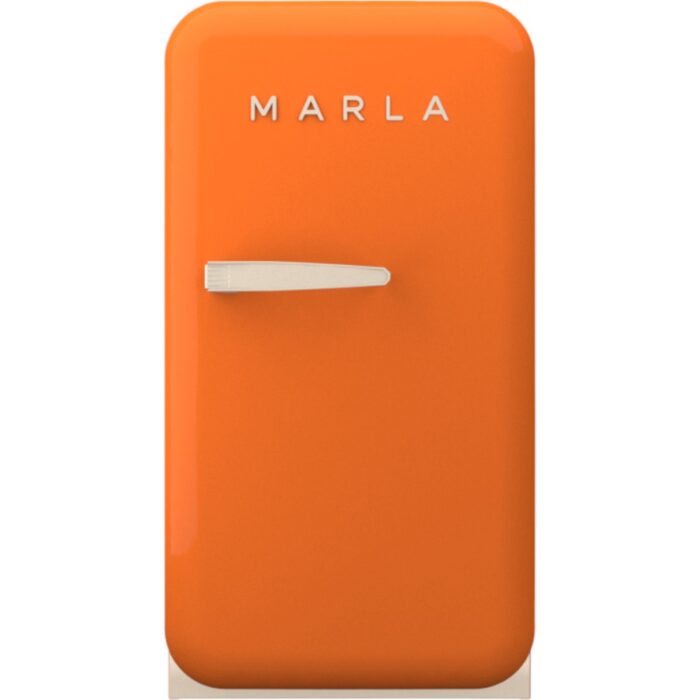 110000649932773.jpg Elektromarla Retro Minibar Mini Buzdolabı Turuncu - Görsel 1