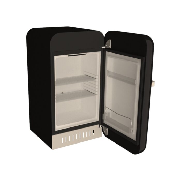 Elektromarla Retro Minibar Mini Buzdolabı Siyah - Görsel 2