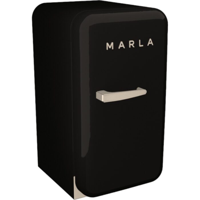 Elektromarla Retro Minibar Mini Buzdolabı Siyah - Görsel 3