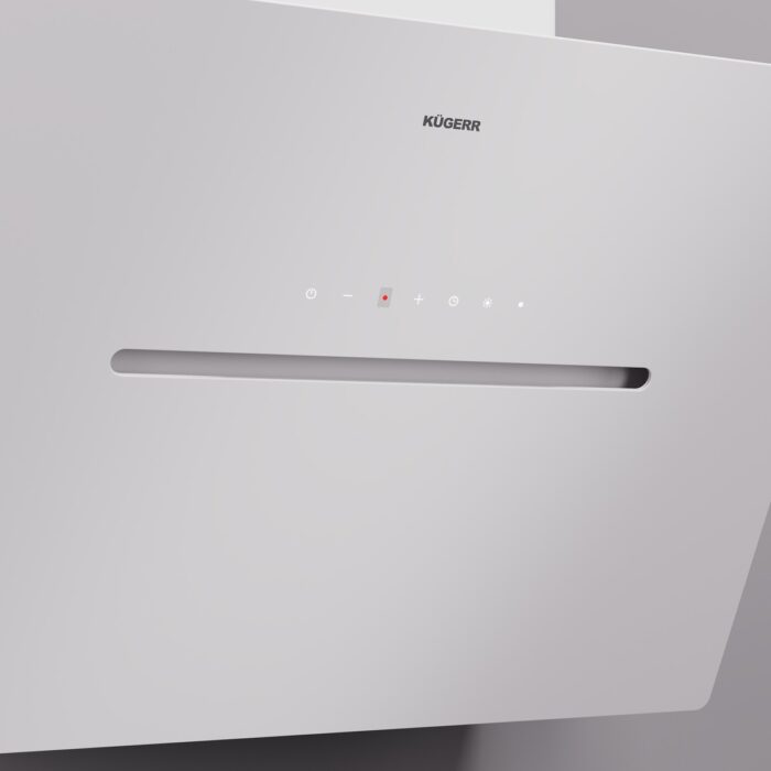 Kügerr D8 60 cm Beyaz Sessiz Davlumbaz - Görsel 2