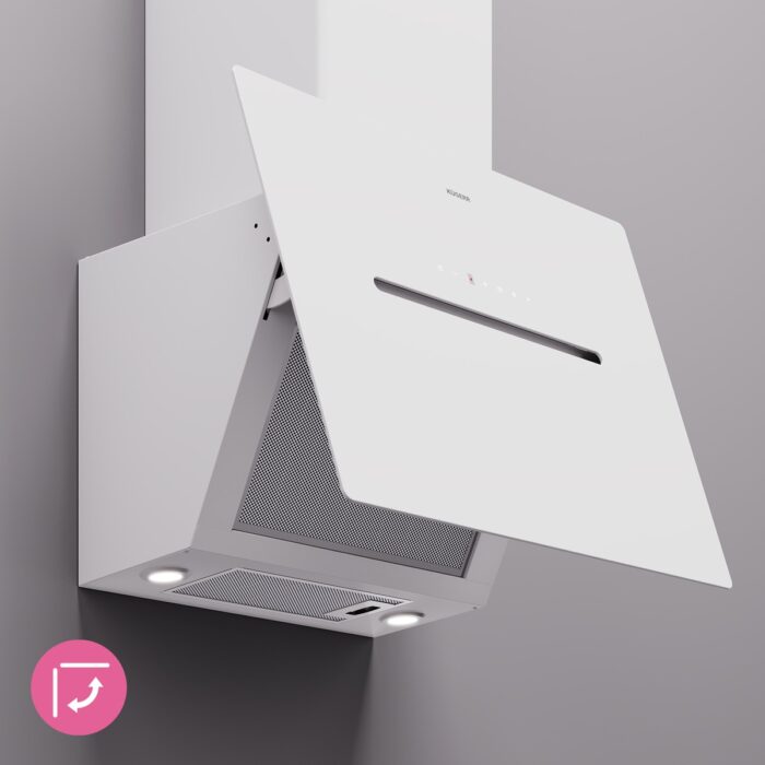 Kügerr D8 60 cm Beyaz Sessiz Davlumbaz - Görsel 5