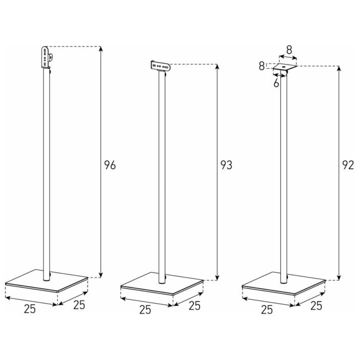 Sonorous SP-200-B-SLV Hoparlör Ayakları - Görsel 2