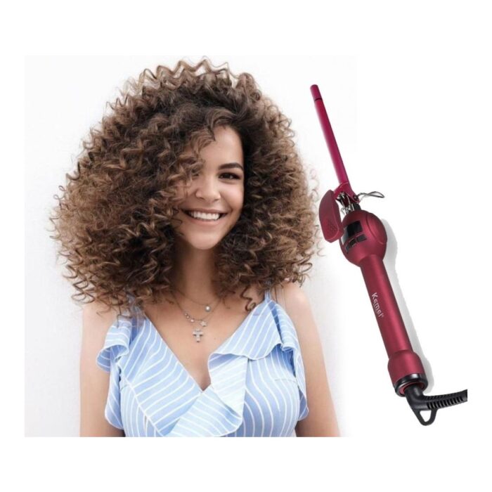 Ergin Group Afro Dalga Saç Maşası  Profesyonel Saç Şekillendirici Wag  Maşa 9 mm Ince Bukle - Görsel 2