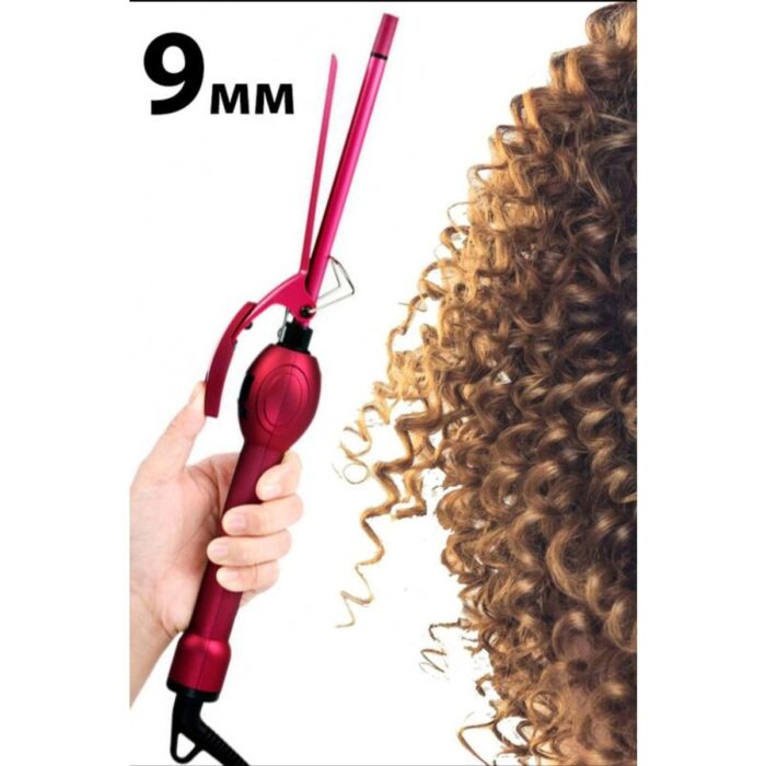 Ergin Group Afro Dalga Saç Maşası  Profesyonel Saç Şekillendirici Wag  Maşa 9 mm Ince Bukle - Görsel 5