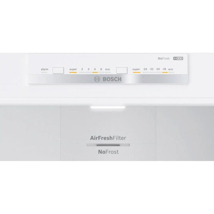Bosch KGN55VWE0N Beyaz Alttan Donduruculu Buzdolabı 375 lt E Enerji Sınıfı 186X70 cm - Görsel 3