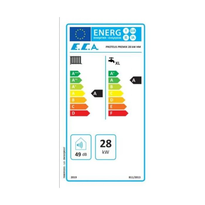 E.C.A  Proteus Premix 28 kw Yoğuşmalı Kombi (Baca Dahil) - Görsel 3