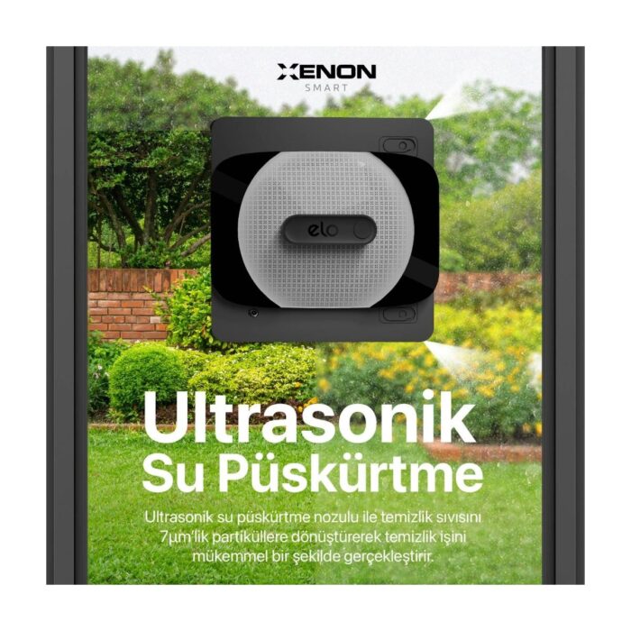 Xenon Smart Elo Cam Temizleme Robotu Ultra Sessiz Mobil Uygulama Kontrollü Kumandalı Pencere Temizlik Robotu X8681 - Görsel 4