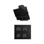 Luxell Süper Kristal Siyah Ankastre 2 Li Set (OC88 Cam Ocak/ DA88 Davlumbaz Rotary Düğme)