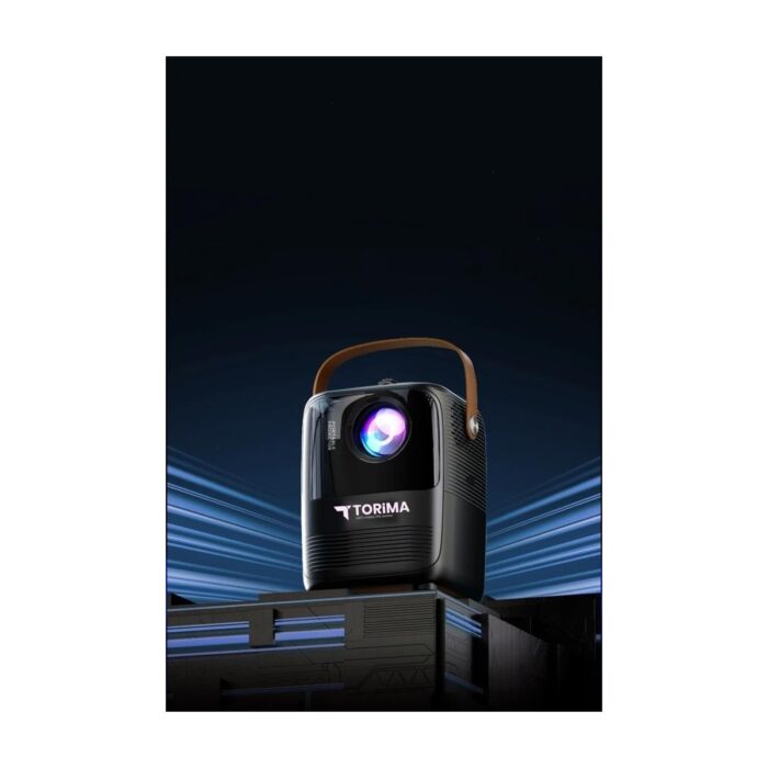 Torima Beyaz T11 Projeksiyon Ev Sineması Bluetooth Wifi Akıllı Android Tv 1080P Hoparlör Smart 4K Youtube Türkçe - Görsel 2