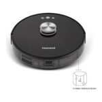 Homend Alex Laser Pro 1283H Moplu ve Haritalamalı Akıllı Robot Süpürge Siyah - Görsel 4