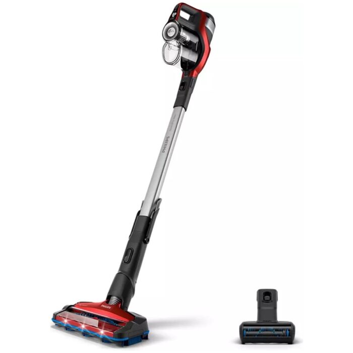 110000658668060.jpg Philips XC7043/01 SpeedPro Max Şarjlı Dikey Süpürge - 25.2V, 65 dk Çalışma Süresi, 360° Emiş Başlığı ve TurboPet Başlığı ile - Görsel 1