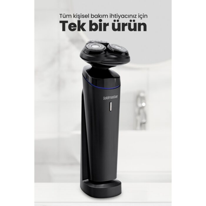 Goldmaster Zero Şarj Standlı Oynar Başlıklı Islak Kuru 5 In 1 Erkek Bakım Seti GM8141 - Görsel 4