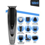 Goldmaster Cool Profesyonel Kablolu Kablosuz Dijital Göstergeli 12IN1 Erkek Bakım Seti Taşıma Çantalı  GM-8154