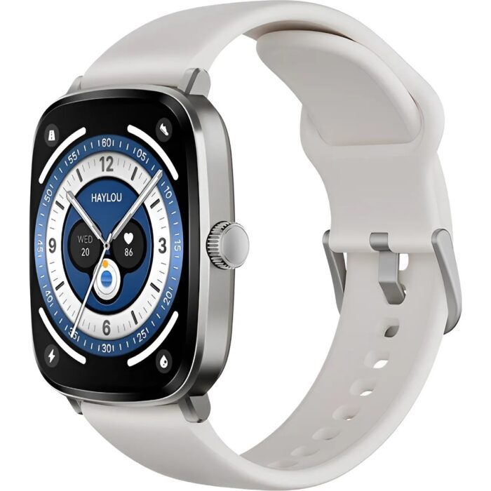 110000665494845.jpg Haylou RS5 Akıllı Saat Gümüş Sesli Görüşme (Haylou Türkiye Garantili) - Görsel 1
