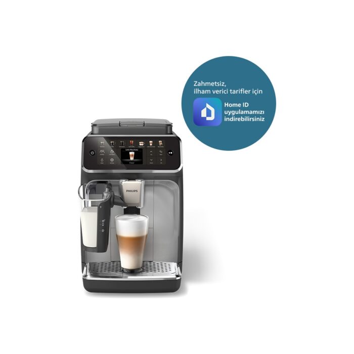 110000665680008.jpg Philips LatteGo Tam Otomatik Espresso Makinesi, 12 Sıcak ve Soğuk İçecek, Silent Brew, EP4446/70 - Görsel 1