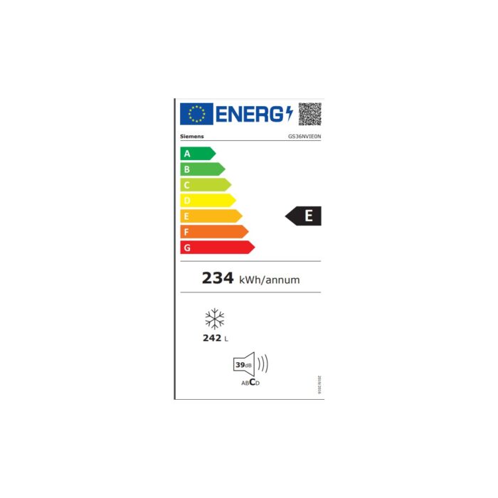 Siemens GS36NVIE0N IQ300 E Enerji Sınıfı 242 Lt Solo Derin Dondurucu - Görsel 3