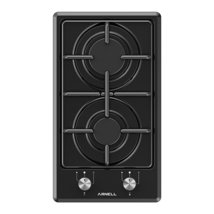 110000676537536.jpg Arnell 2li Doğalgazlı Siyah Emaye Setüstü Ocak - Görsel 1