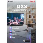Oxs S5 Dolby Atmos HDMI Earc, Dolby Atmos 3.1.2 Dahili Subwoofer Tv Için Sound Bar - Görsel 5