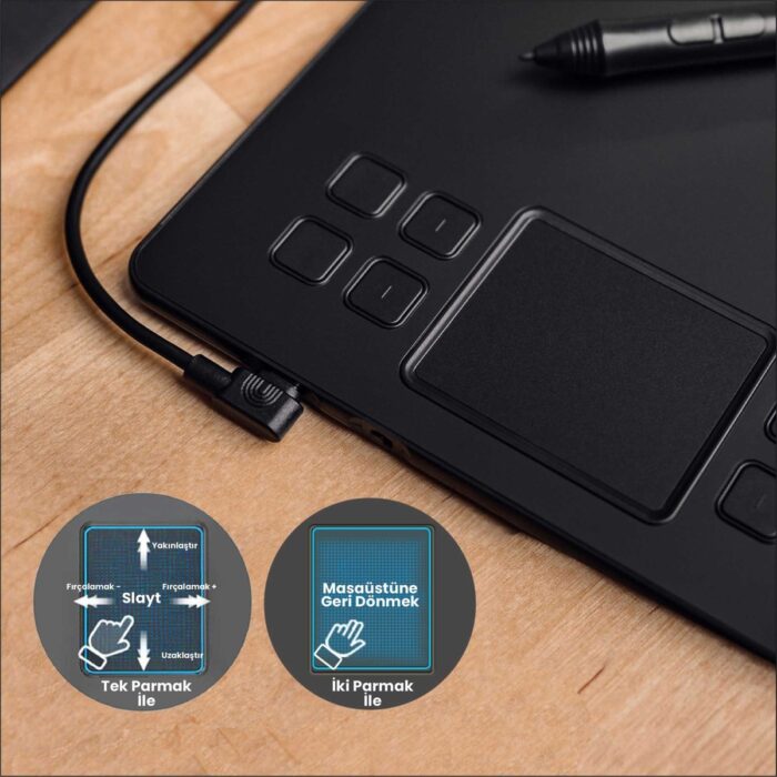 Veikk A50 Grafik Çizim Tableti + Kalem - Görsel 5