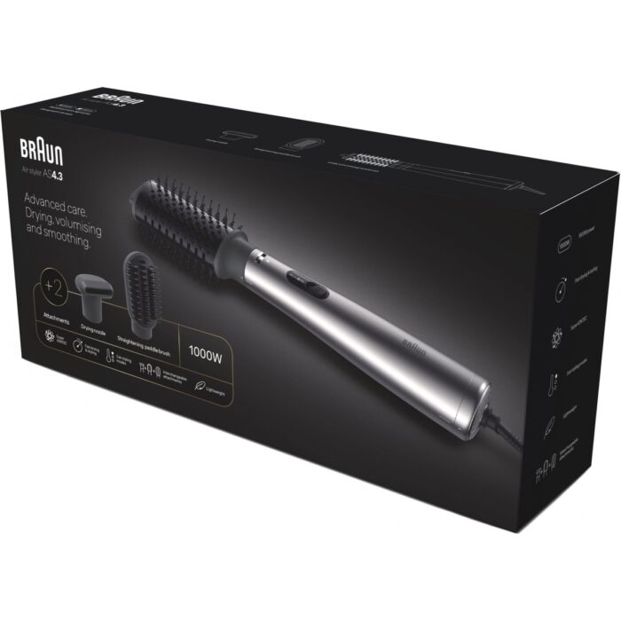 Braun BRAS430E Air Styler 4.3 Iontec Saç Kurutma Makinesi ve Şekillendirici, 3 Başlıklı - Görsel 3