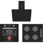 Simfer 9 Fonksiyon Qs Dijital Siyah Ankastre Set (8208 Fırın + 3500 Ocak + 8703 Davlumbaz)