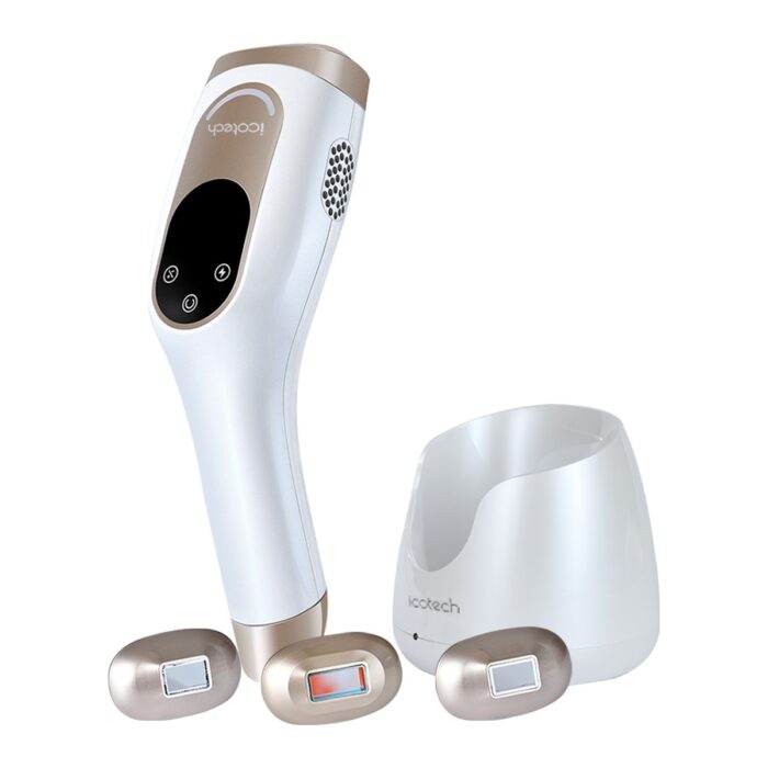Icotech HR95 Ipl Lazer Epilasyon Aleti Sınırsız Atım Safir Buz Başlık UV Dezenfeksiyon 9 Kademe Beyaz - Görsel 5