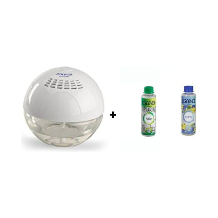 Discover Sihirli Küre Hava Temizleme Makinesi Işıksız + 1 Adet 150 Ml. Relax + 1 Adet Energy 150ML. Solüsyonu - Görsel 1