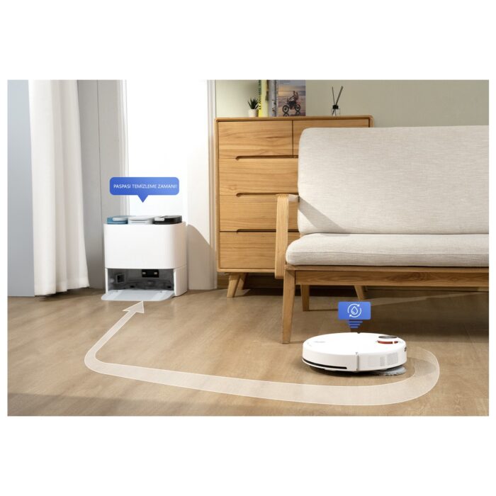 Lydsto W3 Basınçlı Paspas 10000 Pa Toz Toplama Üniteli Akıllı Robot Süpürge - Görsel 4