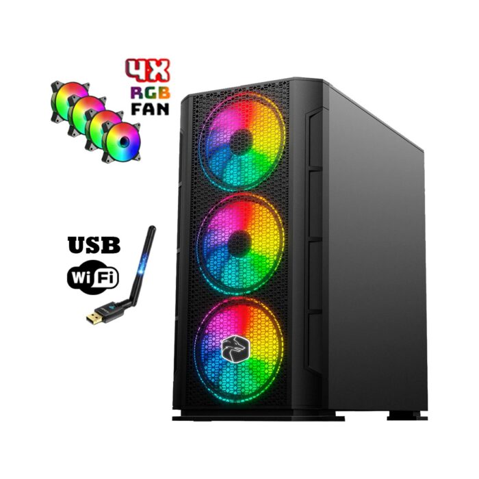 Zeiron Prime X5 Ryzen 5 5500 16GB 3200MHZ Ram 512GB Nvme M.2 SSD RTX3050 8gb Gddr6 Oyuncu Bilgisayarı - Görsel 3