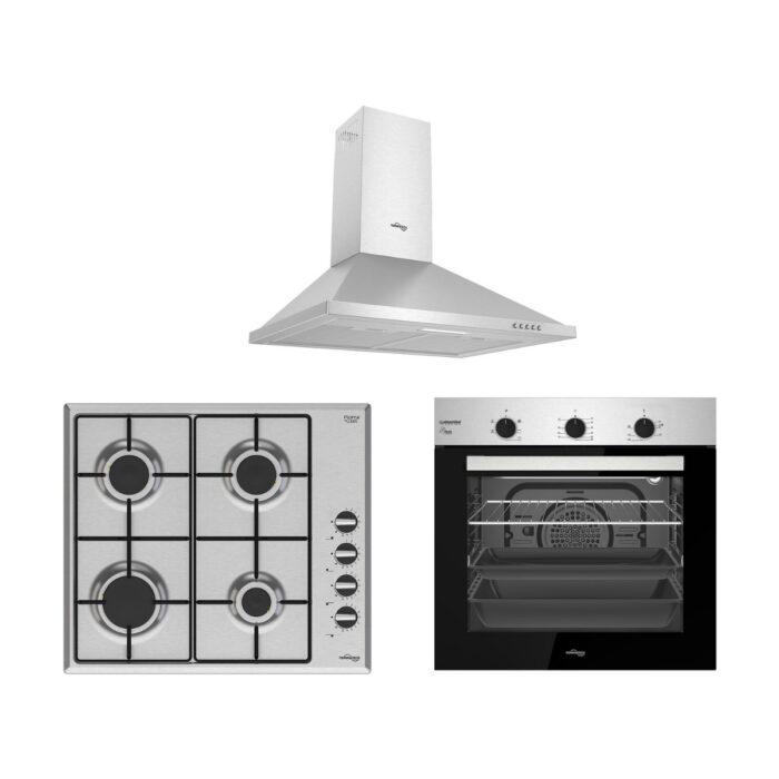 110000686565620.jpg Tommatech TT100 Inox Ankastre Set TDP6001IM Davlumbaz + TAO6007IM Ocak + TAF6006ISM Fırın Inox Ankastre Set - Görsel 1